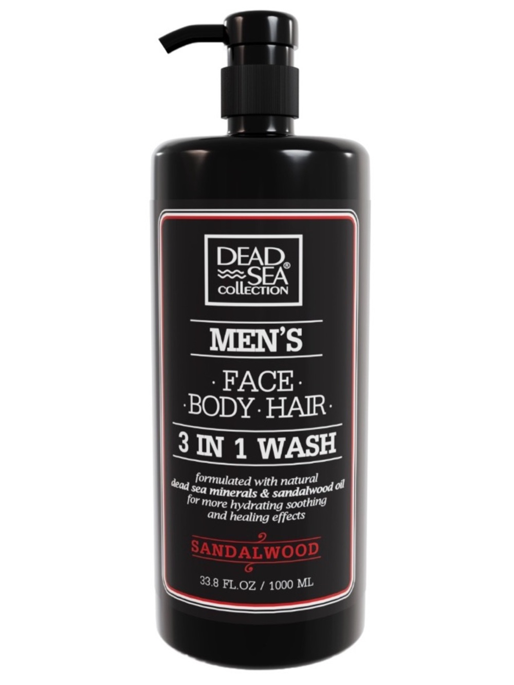 Dead Sea Collection Men's Face Body Hair 3 In 1 Wash